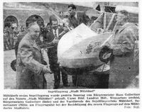 das erste Vereinssegelflugzeug